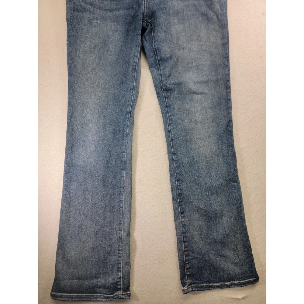 GUESS Jeans Women's 30 Mid Rise Bootcut‎ Blue Denim Medium Wash Stretch